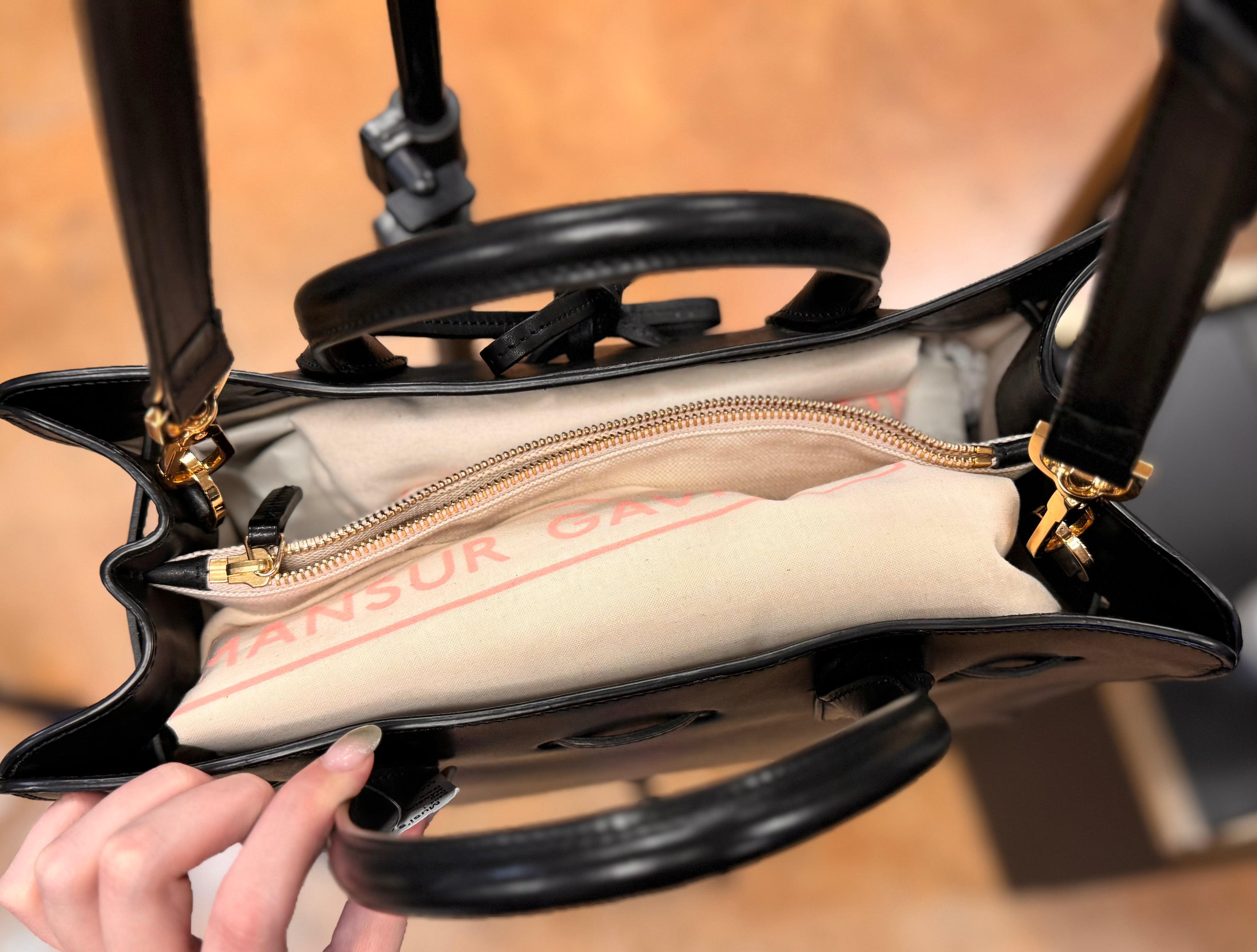 Mansur Gabriel Sun Bag in Calf Skin Leather