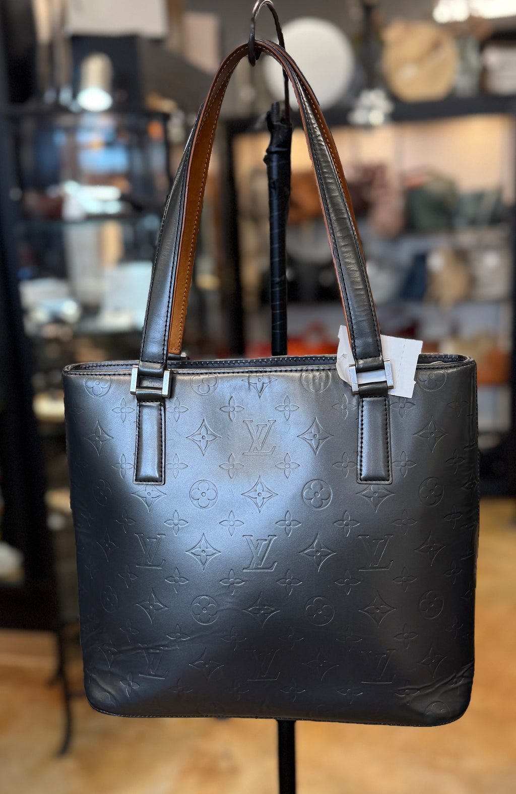 SOLD! LOUIS VUITTON Monogram Mat Stockton Tote Bag