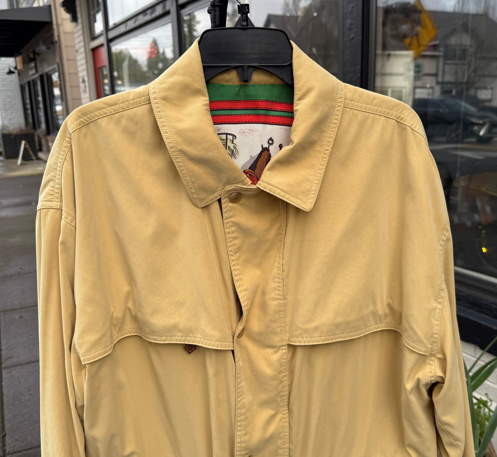 HERMES Men’s Silk Lined Field Jacket Sz. 52