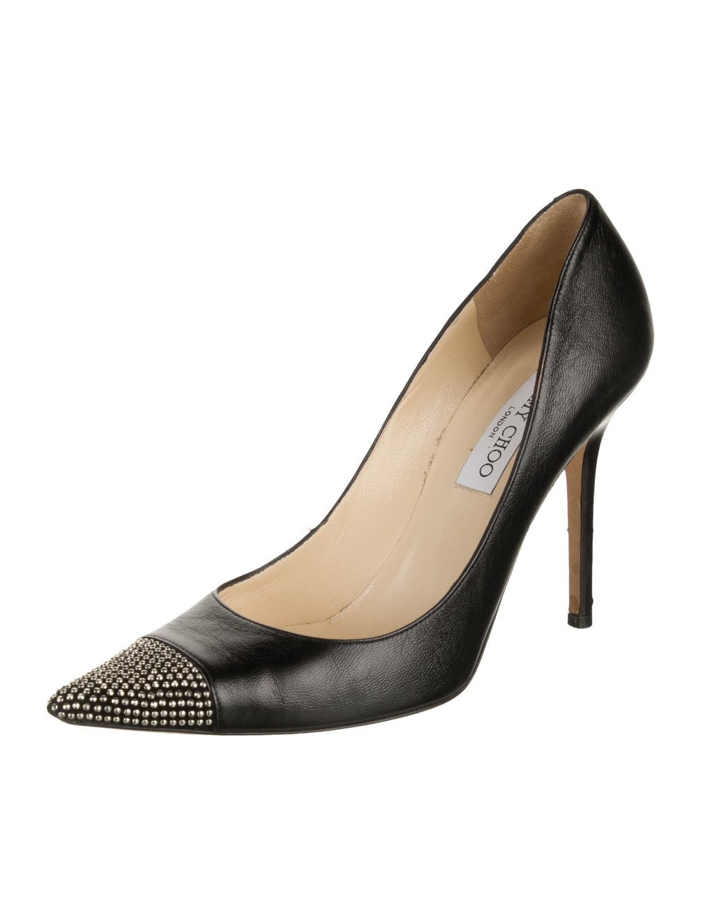 Jimmy Choo Amika Leather Studded Heels Sz. 38