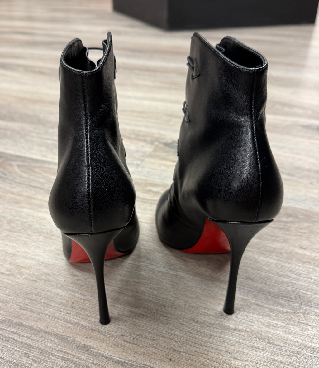 Christian Louboutin Booton 100 Leather Ankle Boots Sz. 39