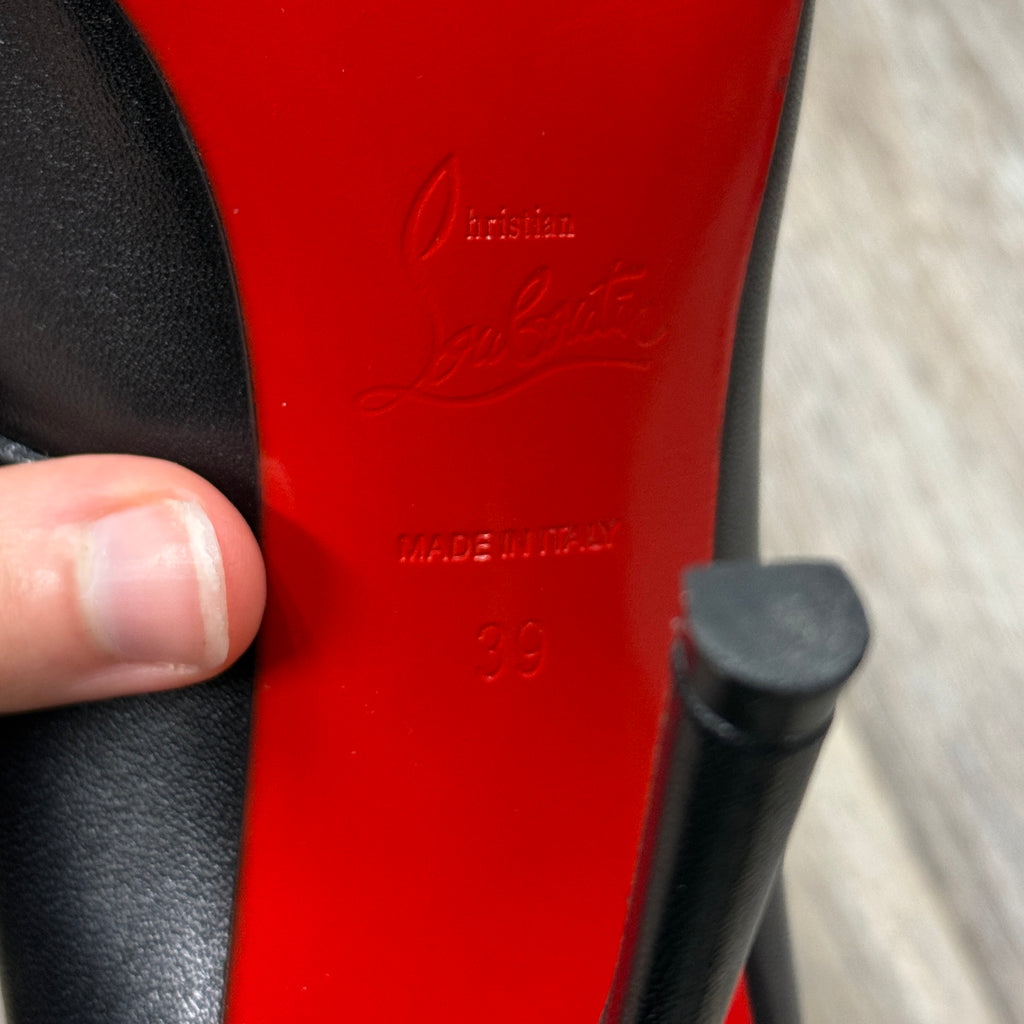 Christian Louboutin Booton 100 Leather Ankle Boots Sz. 39