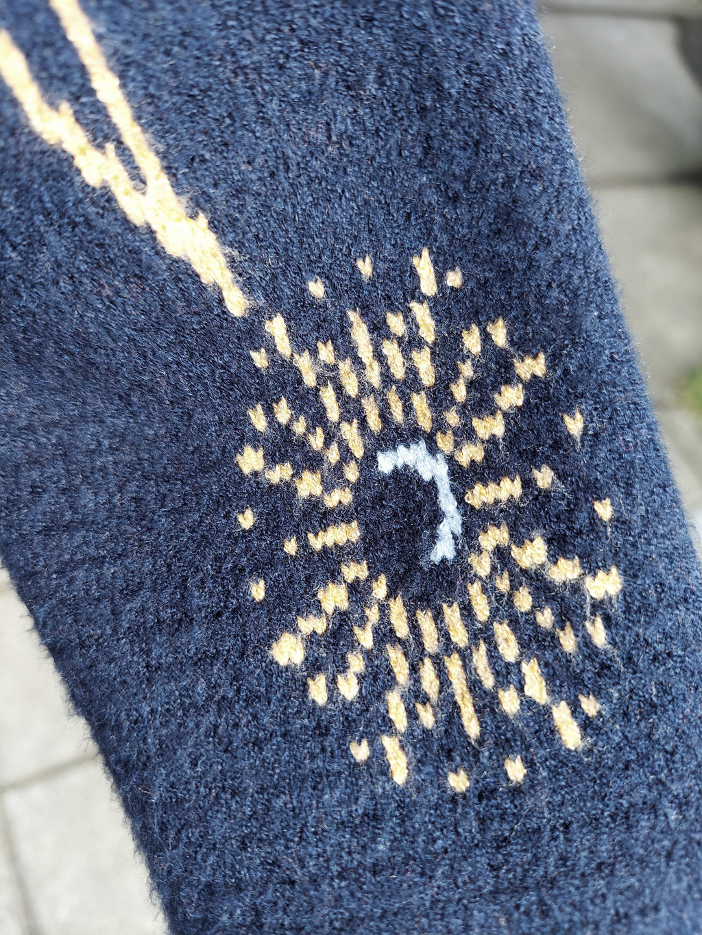 SOLD! Spiritual Gangster Grateful Soul Delaney Blue & Yellow Cardigan - Small