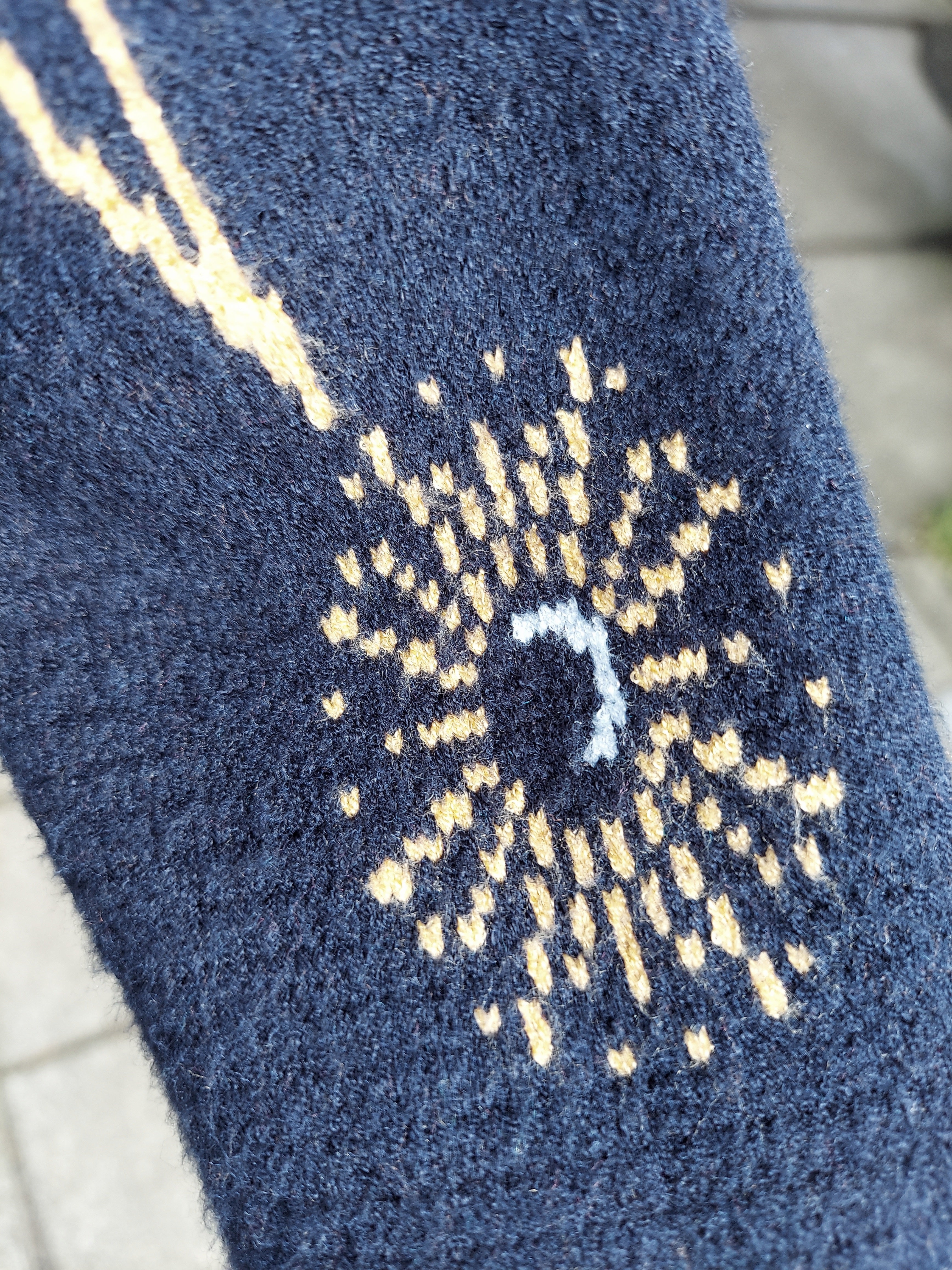 SOLD! Spiritual Gangster Grateful Soul Delaney Blue & Yellow Cardigan - Small