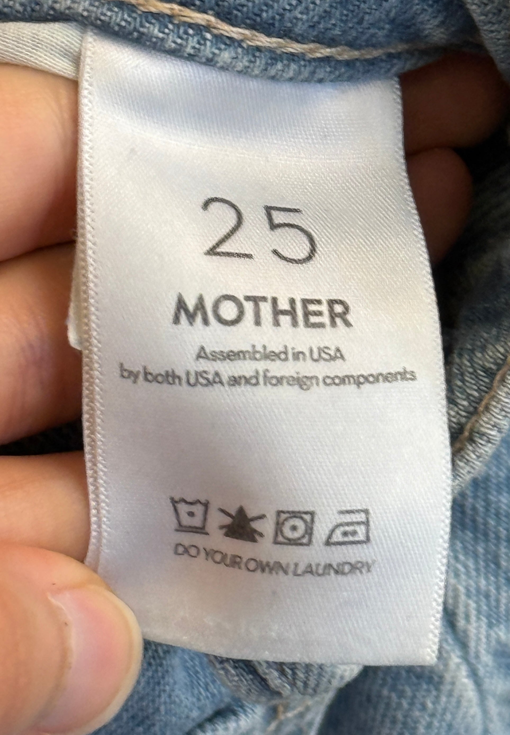 MOTHER Half Pipe Flood Material Girls Jeans Sz. 25