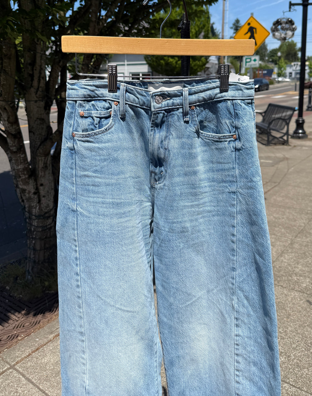 MOTHER Half Pipe Flood Material Girls Jeans Sz. 25