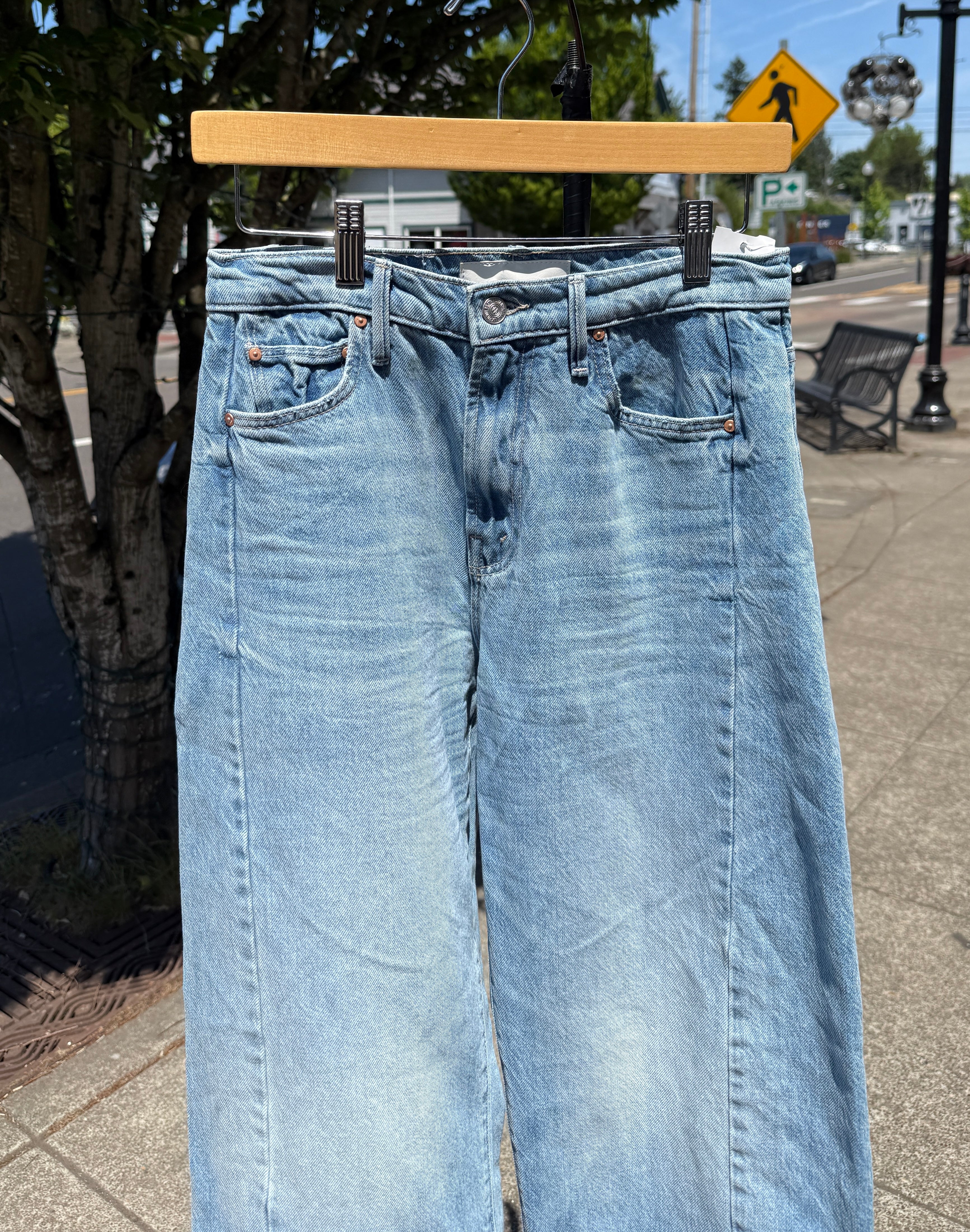 MOTHER Half Pipe Flood Material Girls Jeans Sz. 25