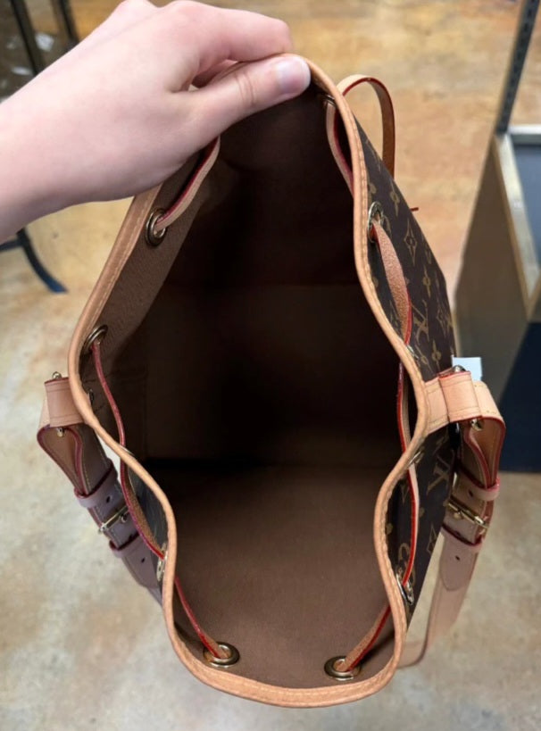 LOUIS VUITTON NOE BB Monogram Canvas/Leather Bucket Bag M46983