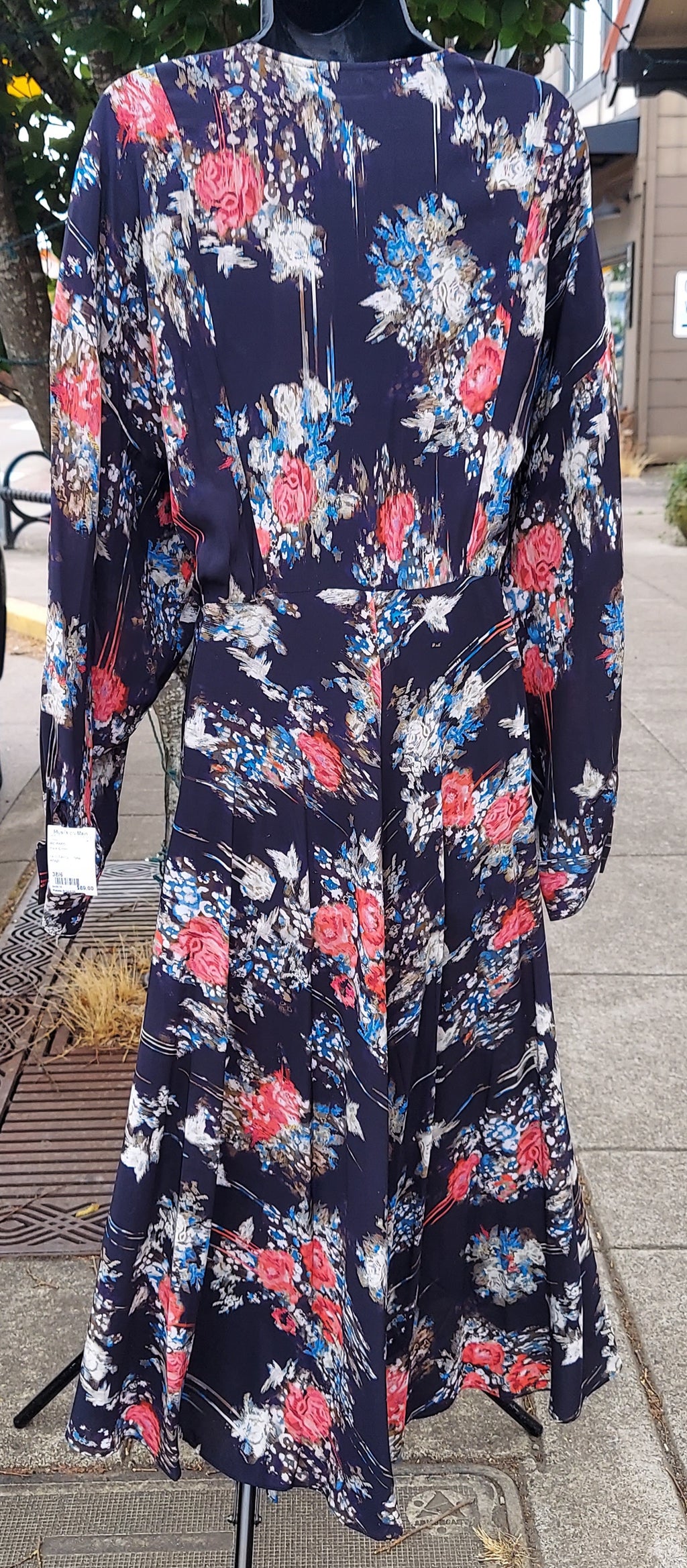 IRO PARIS Floral Print Aleyna Longsleeve Dress Sz. 38