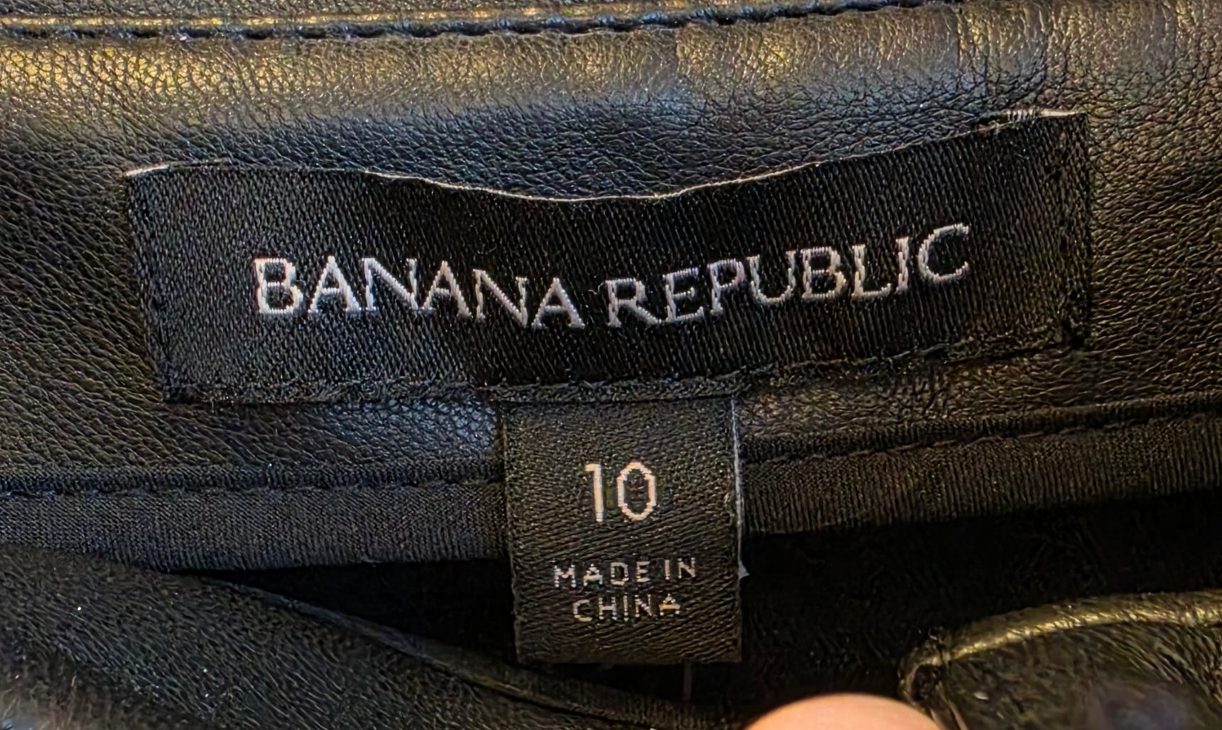Banana Republic Black Vegan Leather Belted Short Skirt (NEW!)