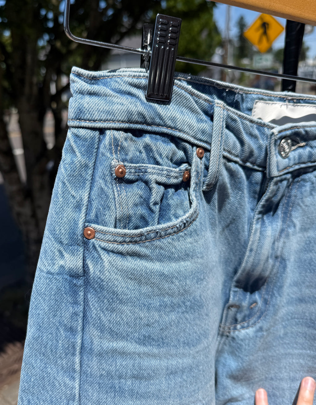 MOTHER Half Pipe Flood Material Girls Jeans Sz. 25