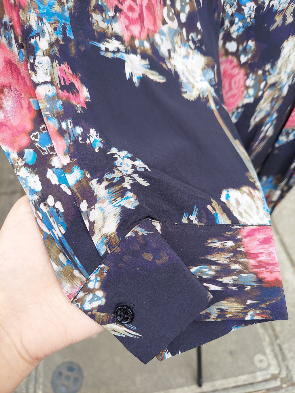 IRO PARIS Floral Print Aleyna Longsleeve Dress Sz. 38