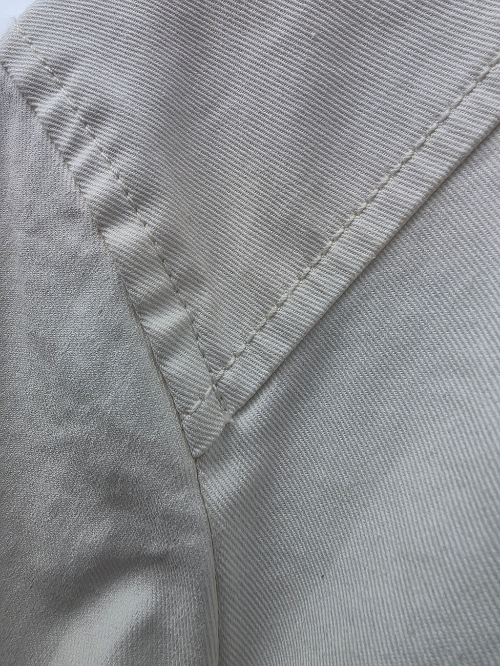 7 For All Mankind White Zip Jean Jacket Sz. Medium