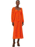 FARM RIO Lace Midi Embriodered Long Sleeve Dress Sz. Small NEW w/ Tags