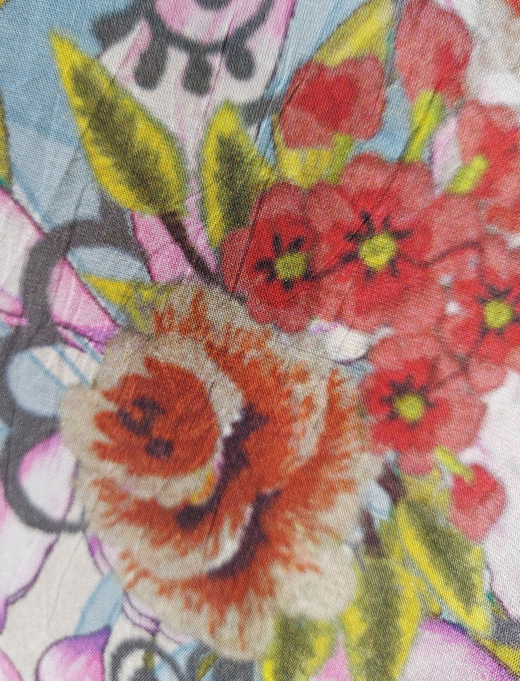 JOHNNY WAS Multi-Color Button Up Floral Sleeveless Tunic Sz. X-Large
