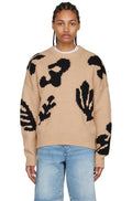 FRAME Crew Neck Pullover 'Abstract Intarsia' Unisex Sweater Sz. Medium
