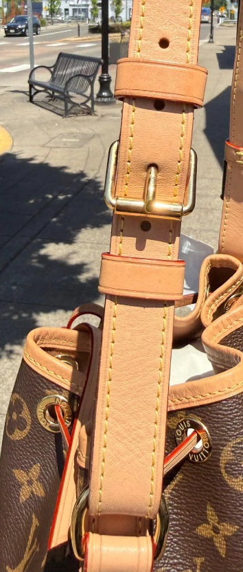 LOUIS VUITTON NOE BB Monogram Canvas/Leather Bucket Bag M46983