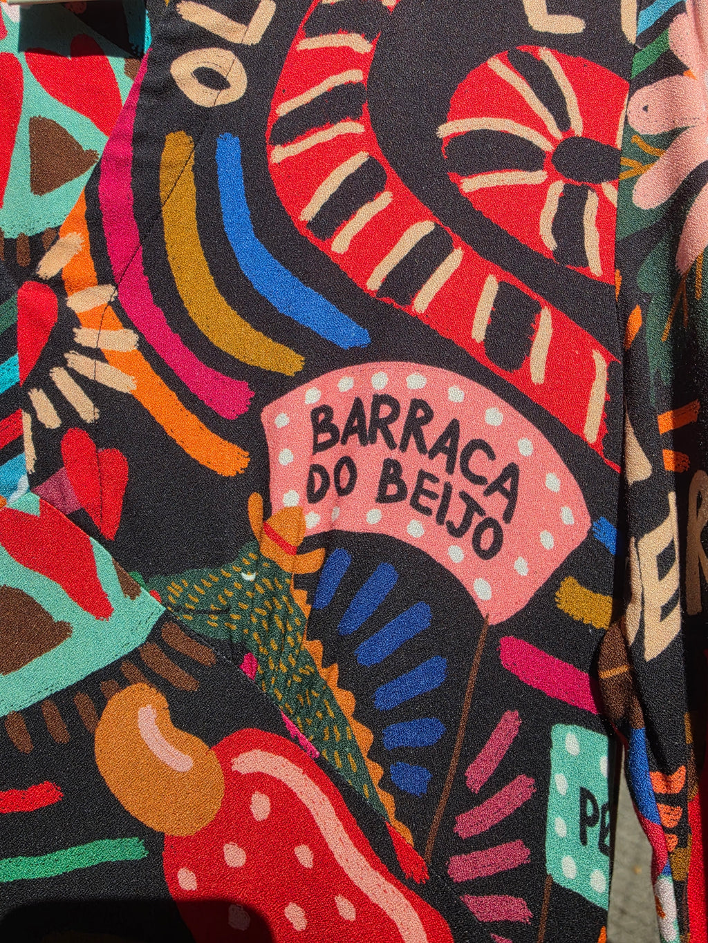 FARM RIO Baleares Black & Brown Multi-Color Maxi Dress Sz. X-Small