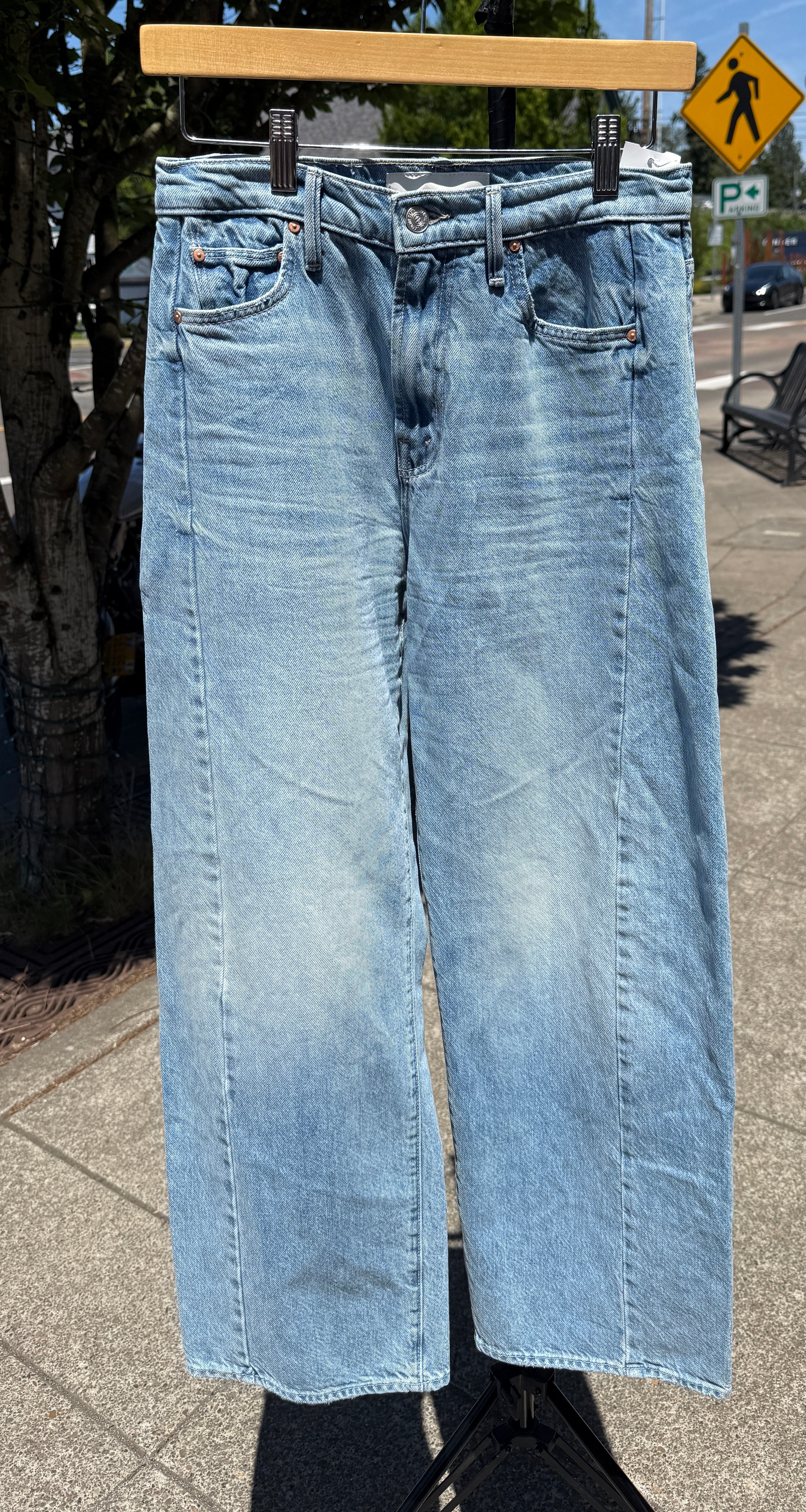 MOTHER Half Pipe Flood Material Girls Jeans Sz. 25