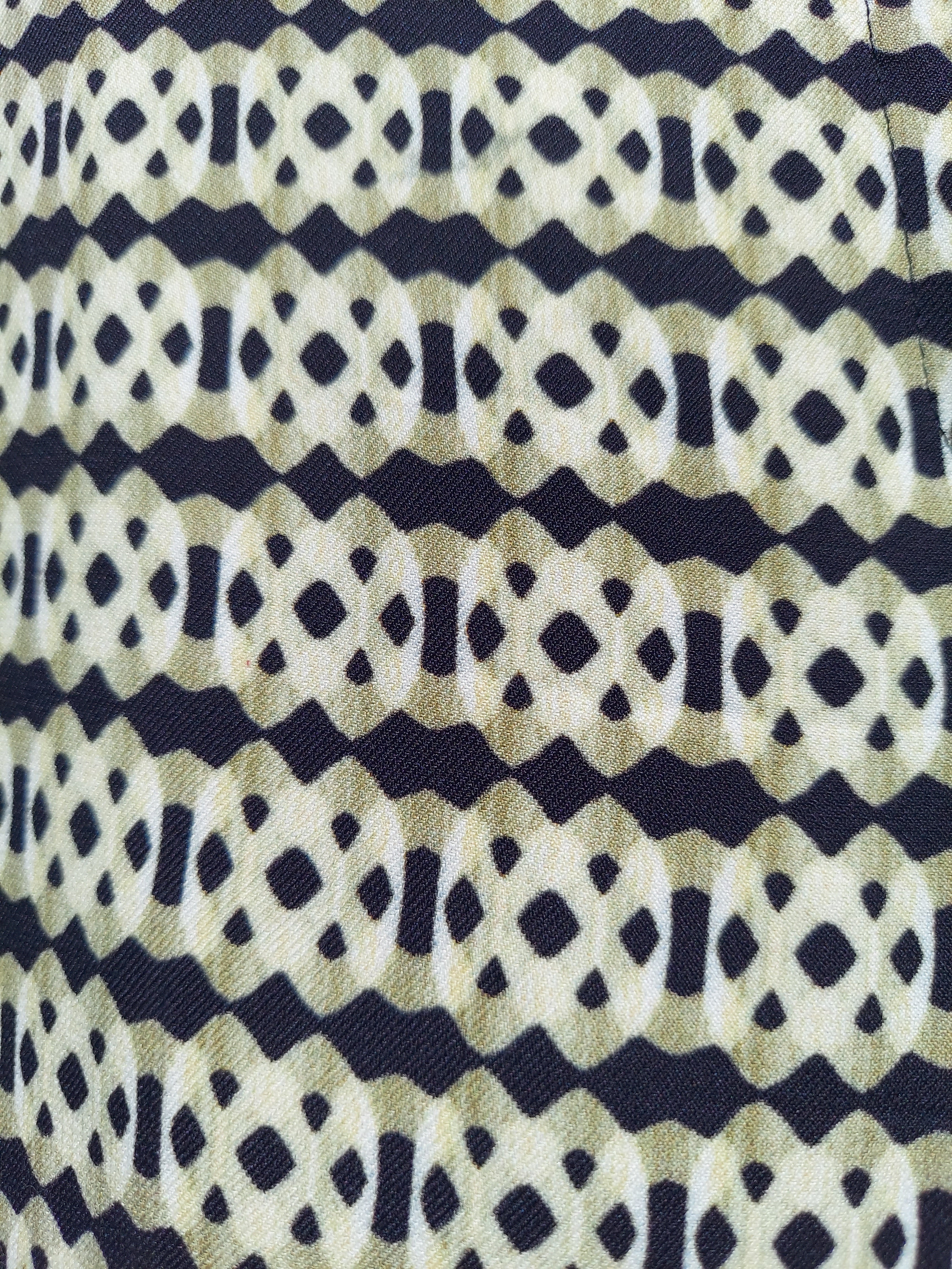 ETRO Milano Straight-leg Geometric Pattern Pants Sz. 44/8