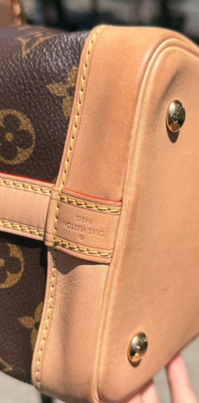 LOUIS VUITTON NOE BB Monogram Canvas/Leather Bucket Bag M46983