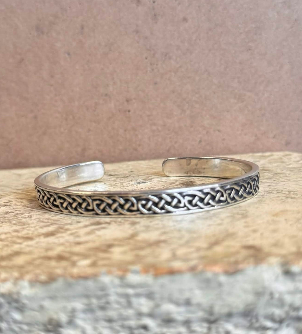 SOLD! Peter Stone Sterling Silver Celtic Cuff