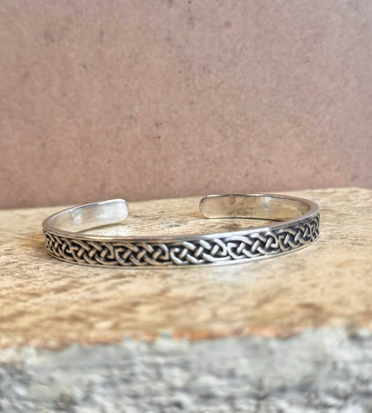 SOLD! Peter Stone Sterling Silver Celtic Cuff