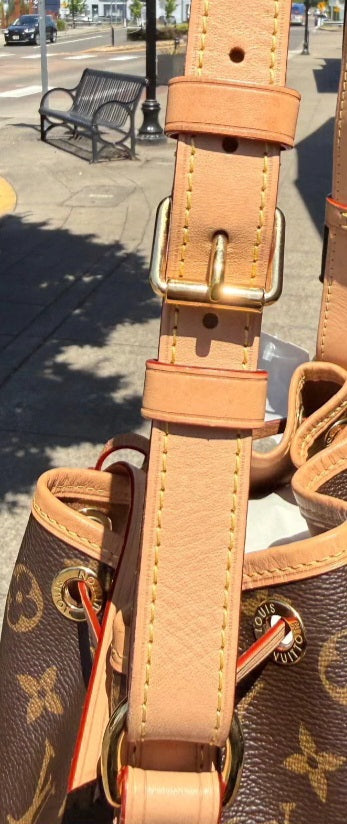 LOUIS VUITTON NOE BB Monogram Canvas/Leather Bucket Bag M46983